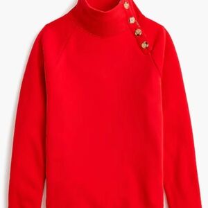 JCrew wide button-collar pullover sweatshirt